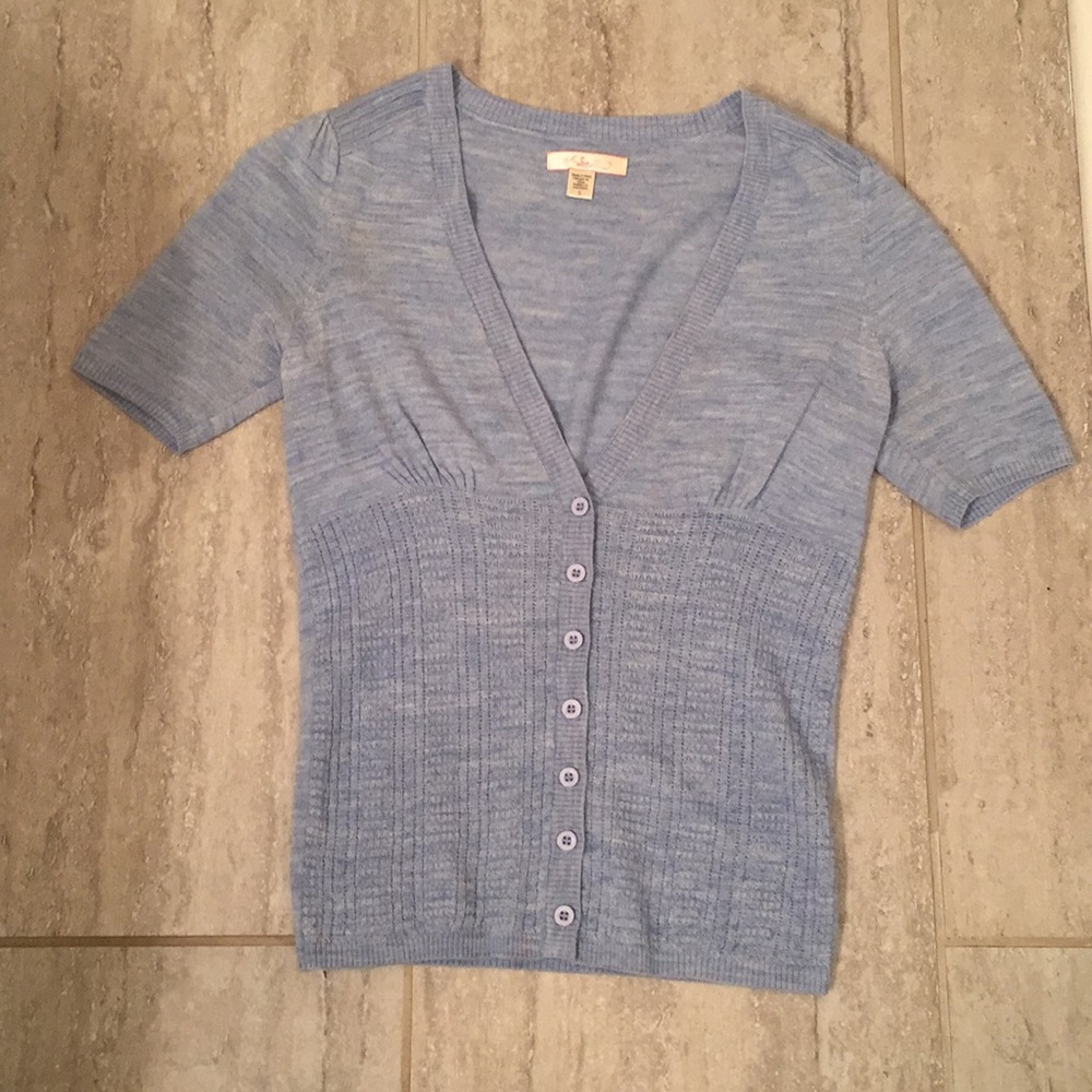 Lux light blue top